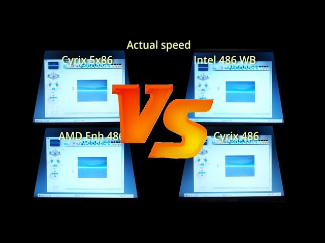 Intel 486 vs AMD 486 vs Cyrix 486 vs Cyrix 5x86. Socket 7 & Socket 3 100MHz (ish) x86 CPU challenge.