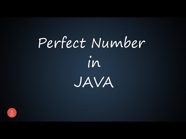 Perfect Number in Java || BluejCode