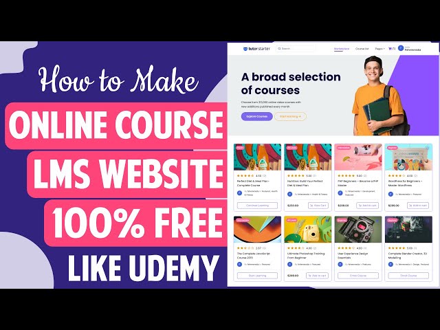 How to Create Online Course, LMS, Educational Website like Udemy with WordPress 2023 - Tutor LMS