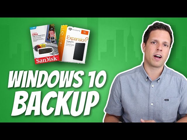 How to backup your stuff in Windows 10