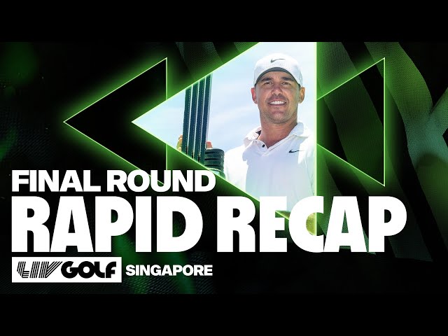 RAPID RECAP: Koepka Wins LIV Golf Singapore | Final Round | 2024