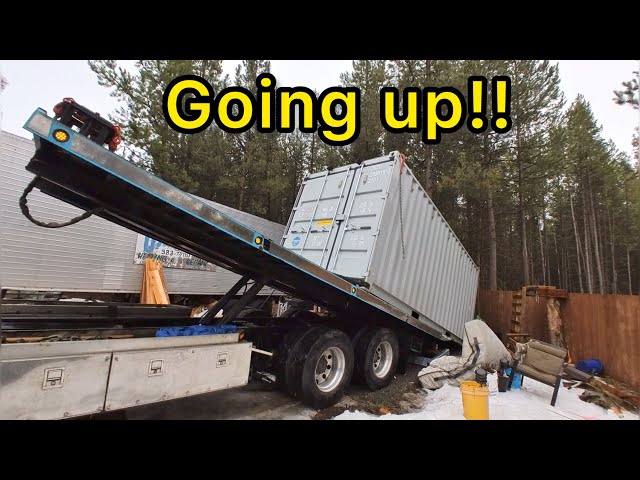 Shipping container goes for a ride!
