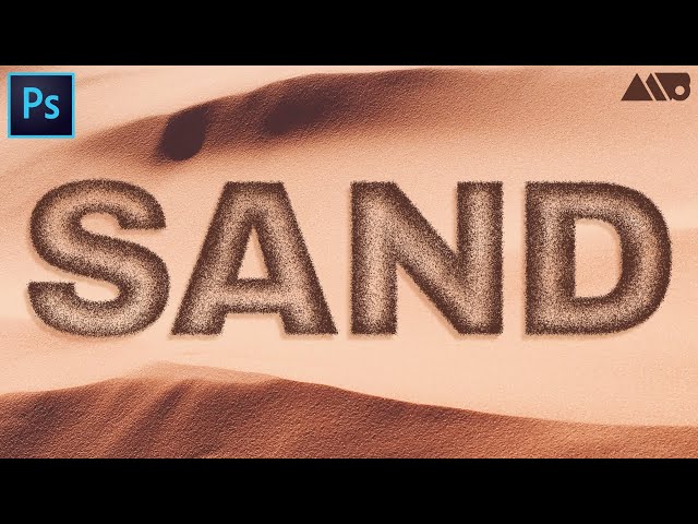 How to Create Sandblasted Text in Adobe Photoshop Tutorial
