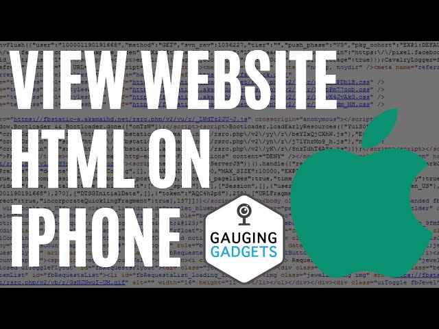 How to View Website Page Source on iPhone or iPad - iOS - View HTML on Mobile