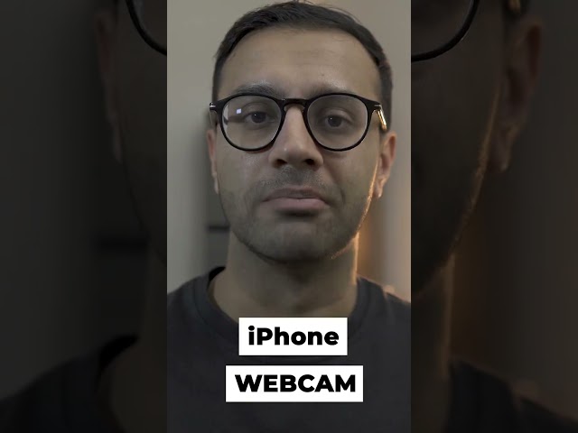 Use your iPhone as a Webcam! #shorts #iPhone #macbook