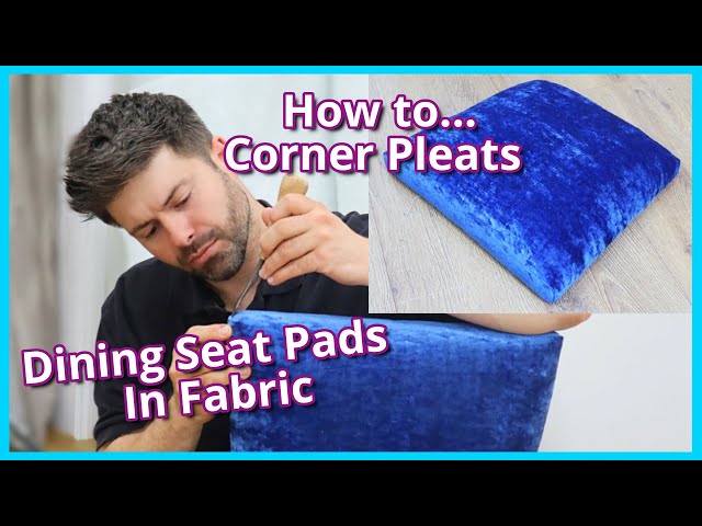 HOW TO REUPHOLSTER DINING SEAT PADS IN FABRIC | UPHOLSTERY FOR BEGINNERS | FaceliftInteriors