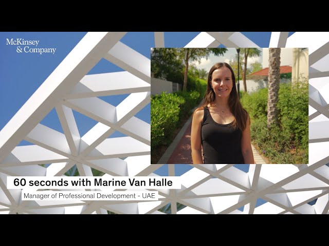 60 Seconds with Marine Van Halle in United Arab Emirates