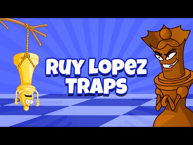 5 QUICK TRAPS in the Ruy Lopez Opening | ChessKid