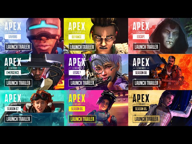 Apex Legends Season 1-13 All Cinematic Launch Trailers | HD