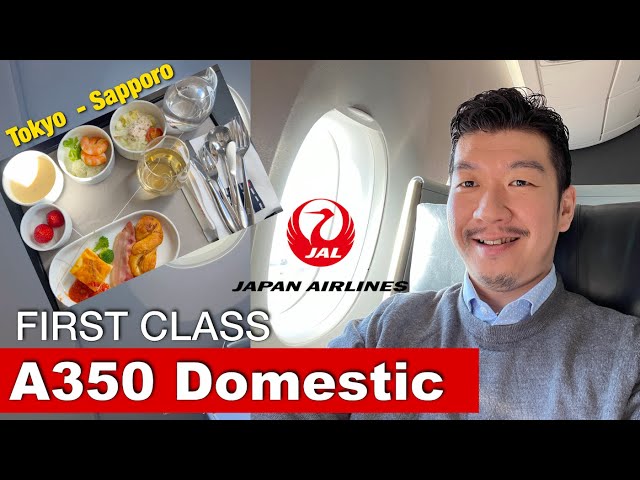 Inside Japan Airline's $220 First Class for Domestic Flight ✈️ Tokyo - Sapporo