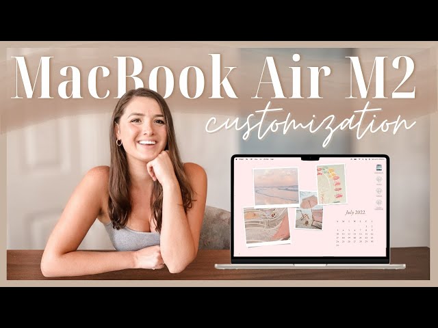 M2 Macbook Air Customization! How to Make a Desktop Background in Canva & Design Custom Folder Icons