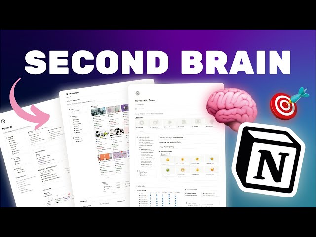 Second Brain Notion template 2024 | Download Free Starter Pack