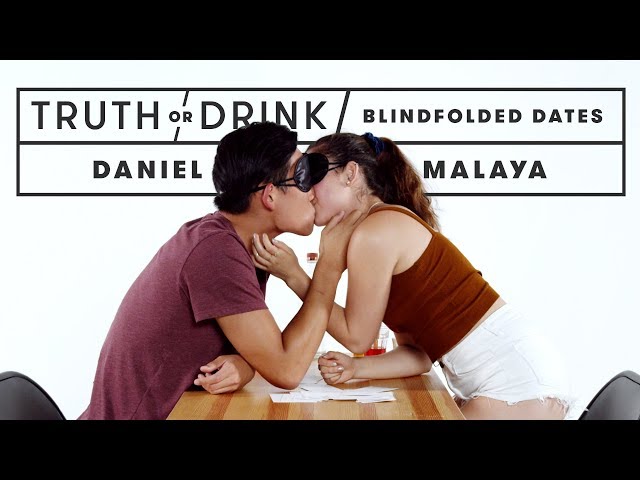 Blind(folded) Dates Play Truth or Drink | Truth or Drink | Cut