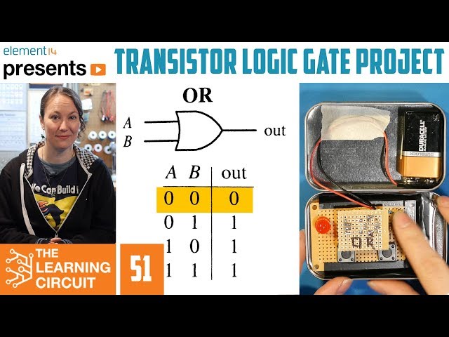 Making Logic Gates From Discrete Components - The Learning Circuit