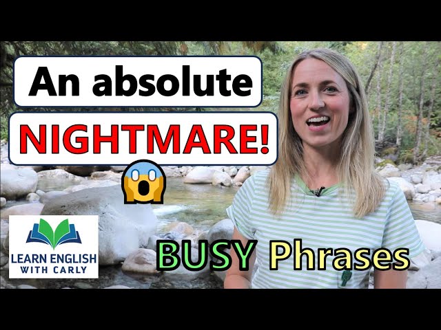 🐝 English Phrases: It's MANIC today! - BUSY Phrases 🐝 #busy #everydayenglish #realenglish