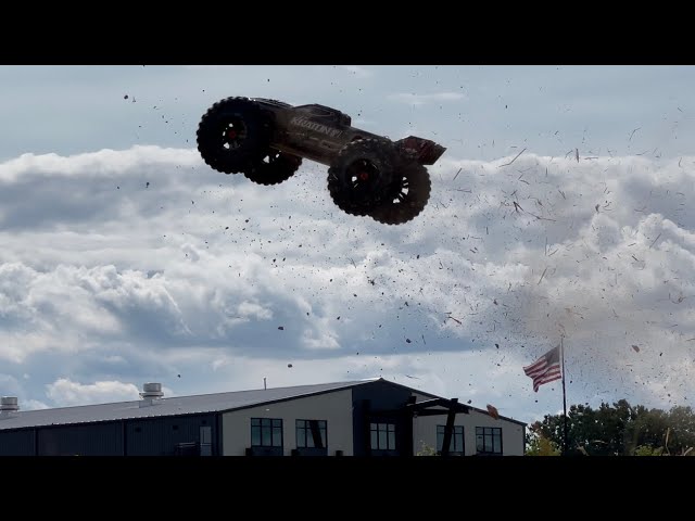 Giant RC Truck Goes Airborne!