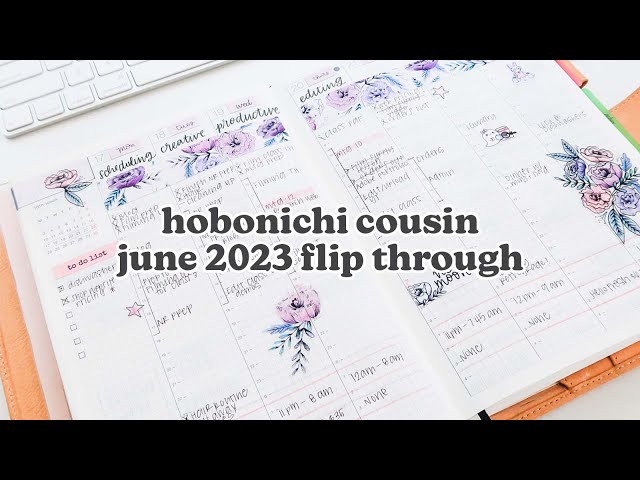 june 2023 hobonichi cousin planner & journal flip through