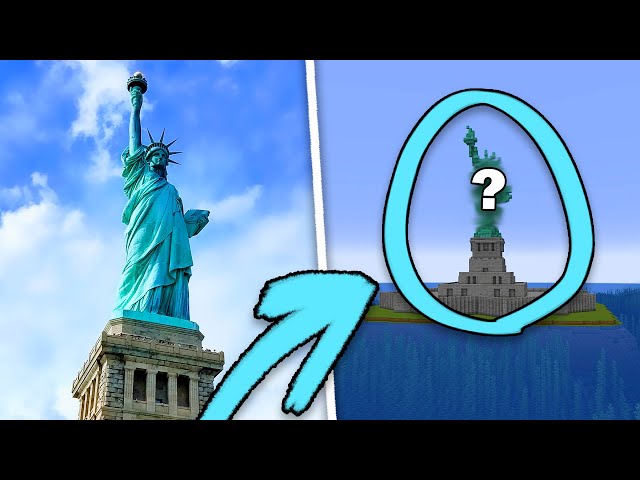 I BUILT A STATUE OF LIBERTY IN MINECRAFT, THIS IS THE BEST THING YOU CAN BUILD