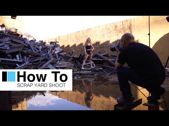 broncolor "How To" - An urban scrap yard location lighting photo shoot
