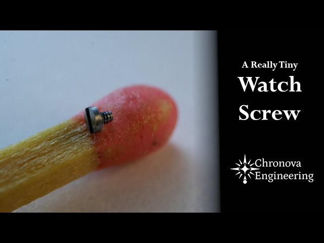 Watchmaking: Machining a 0.6 mm Screw