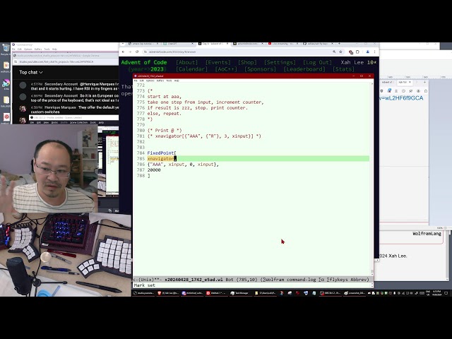 Xah Ep549 Wolfram Language Coding, Advent of Code 2023, Day 8