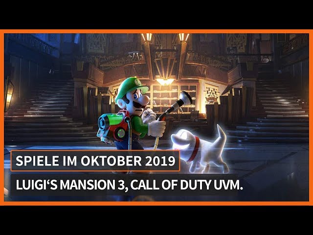 Spiele-Highlights im Oktober: Luigi's Mansion 3, Call of Duty: Modern Warfare uvm.