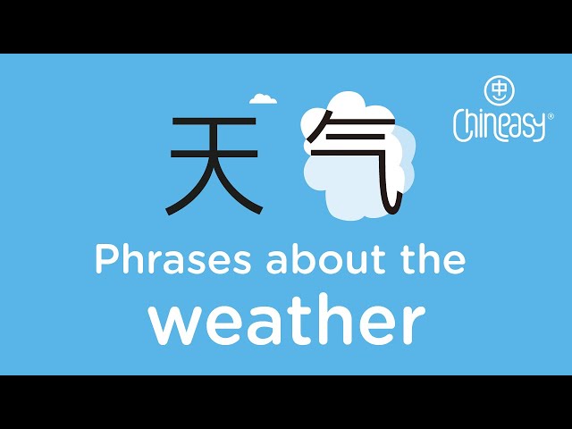 Is weather a good topic to break the ice? Learn to speak in Chinese!