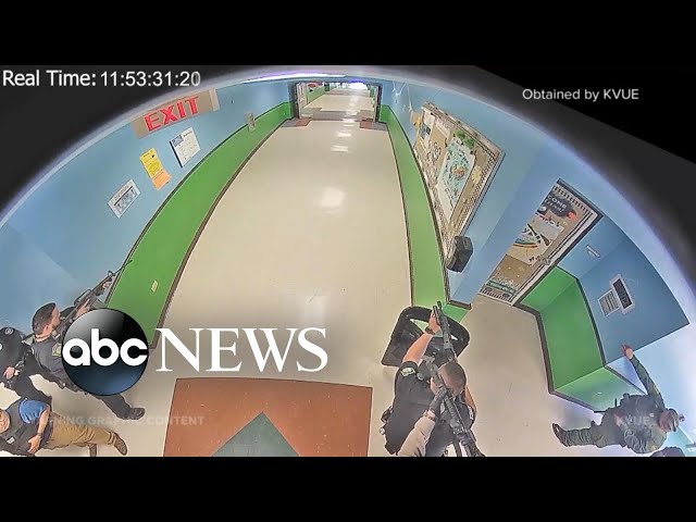 Surveillance video obtained from inside Uvalde school shooting l WNT