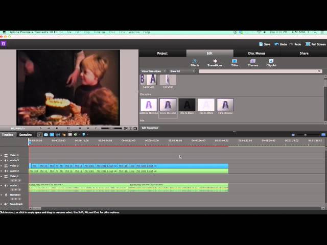 Home Movie Video Editing 5 - Transitions