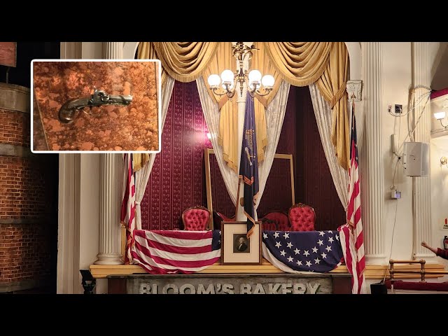 Inside ABRAHAM LINCOLN Assassination Site FORD'S THEATRE w/ DEATH Room & Murder Weapon!!