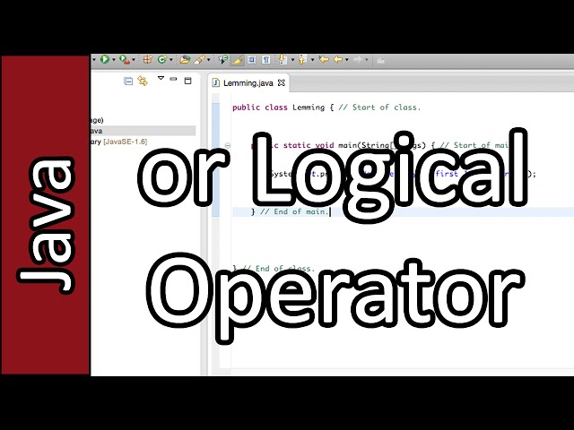 or Logical Operator - Java Programming Tutorial #10 (PC / Mac 2015)