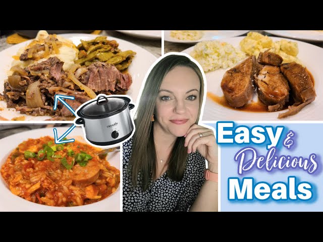 WHAT'S FOR DINNER? | 2 SLOW COOKER MEALS | 3 THROW AND GO MEALS | EASY DINNER IDEAS | NO. 90