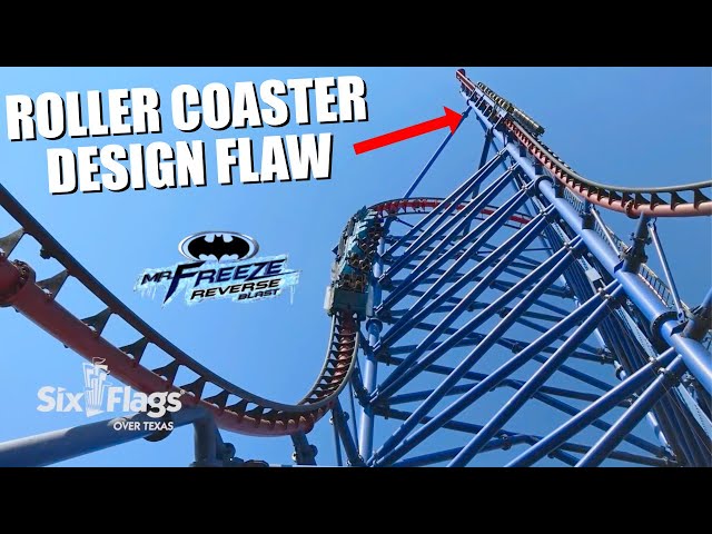 Roller Coaster Design Flaw!! - Mr. Freeze Reverse Blast Review & Analysis - Six Flags Over Texas