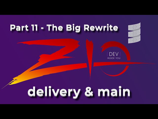 Part 11 - delivery & main - TF to ZIO (The Big Rewrite) - Getting Started with #ZIO in #Scala3