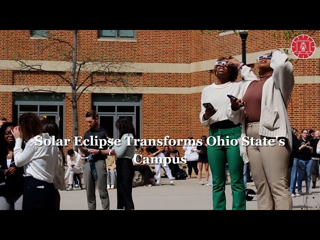 Watch the Solar Eclipse Transform Ohio State's Campus