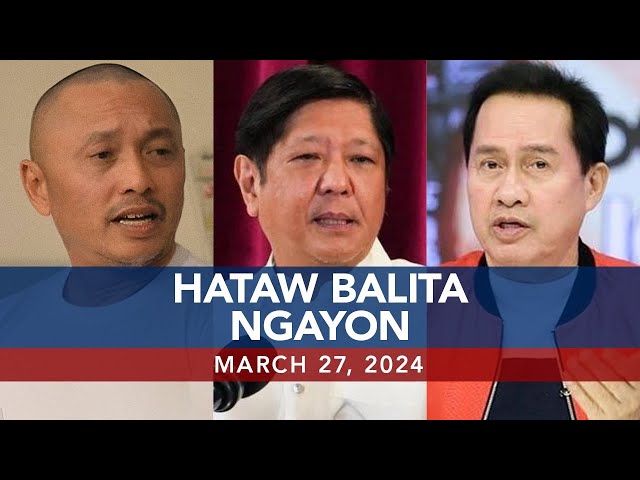 UNTV: Hataw Balita Ngayon  |   March 27, 2024