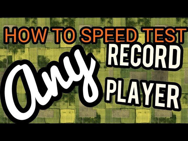 How to SPEED CHECK any record player!