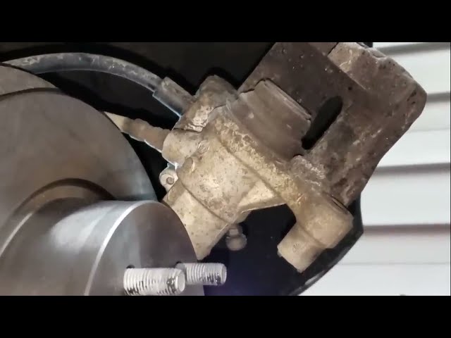How to Compress Rear Brake Caliper "No Special Tools"