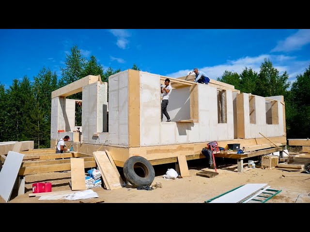 How to build a house in 3 days. Fast construction technologies