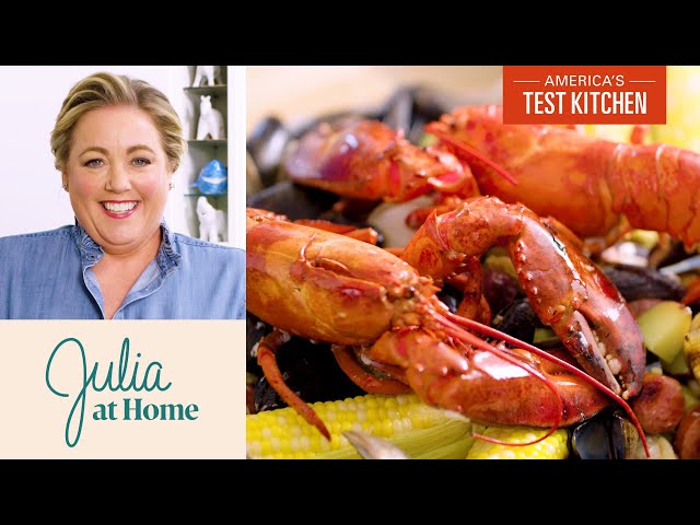 How to Make An Indoor Clambake with Honey Cornbread and Apple Slaw | Julia at Home