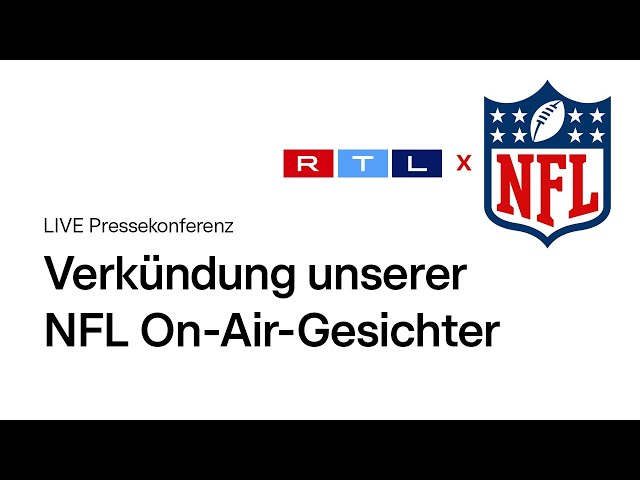 🔴 Verkündung der On-Air-Faces: RTL NFL Pressekonferenz live @ Frankfurt