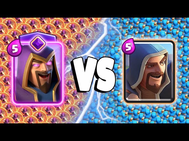 EVOLVED WIZARD Vs WIZARD - Clash Royale Challenge