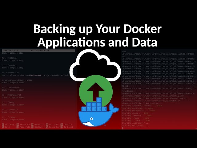 Backing up your Docker Configurations and Data.