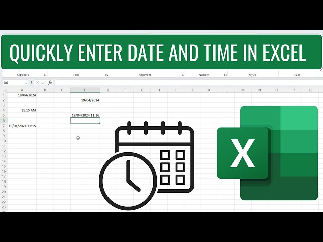 How to Quickly Enter Date and Time in Excel