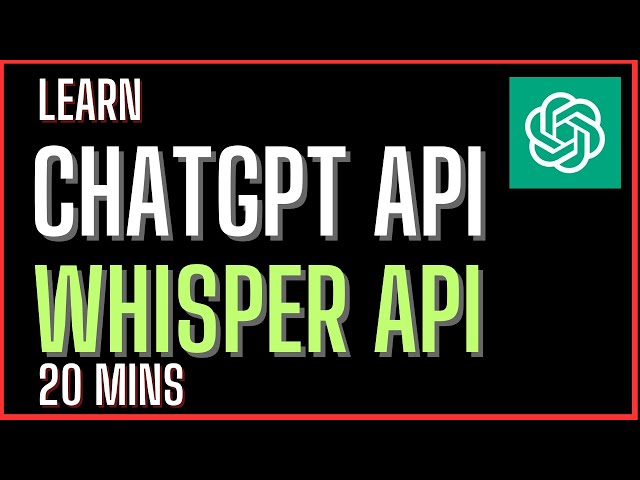OpenAI's Official ChatGPT API and Whisper API - Pricing & Access Tutorial