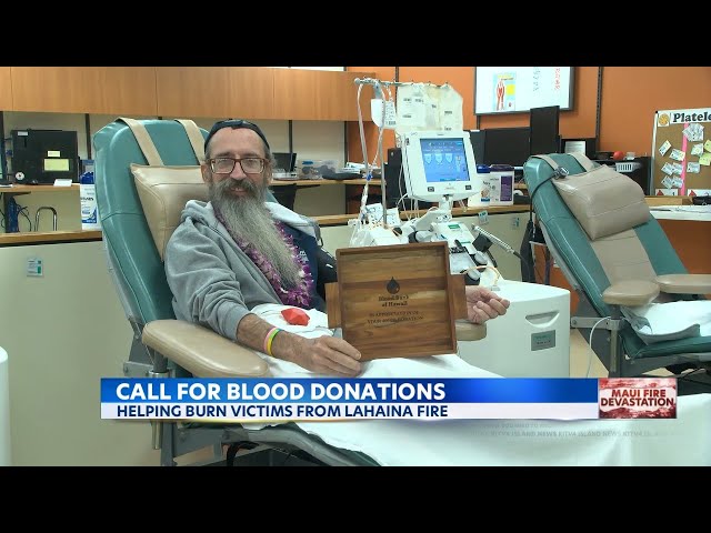Many ways to give: Fire aid can also come in the form of blood donations