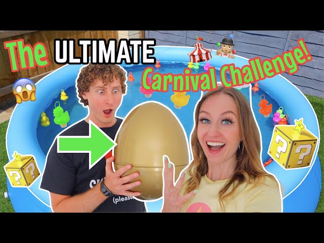 I CREATED A GIANT *CARNIVAL* INSIDE MY HOUSE WITH MYSTERY GOLDEN EGG PRIZES!!😱🎪🤹🏻‍♀️⁉️ (MUST SEE!!🫢)