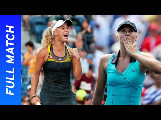 20-year-old Caroline Wozniacki vs 23-year-old Maria Sharapova | US Open 2010 Round 4