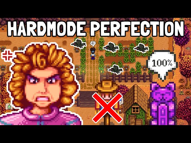 NO SCARECROWS ALLOWED! - Stardew Valley Hardmode Perfection [FULL VOD #3]