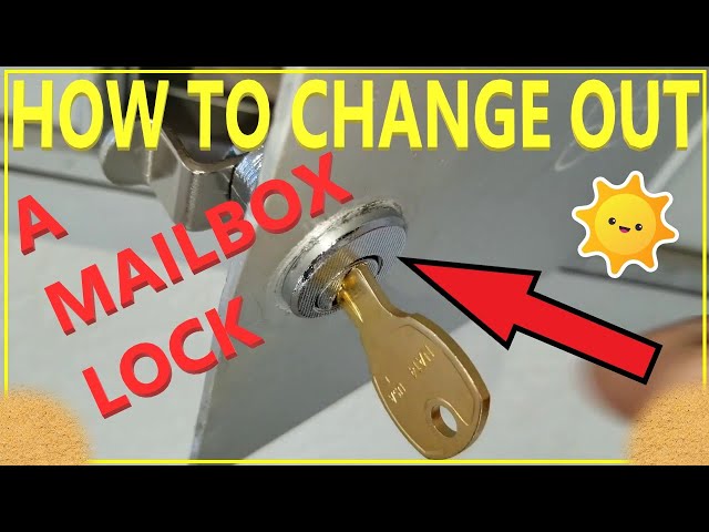 How to change out a mailbox lock